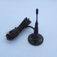 GSM 900/1800; 50Ом; 5,0 дБ; КСВ 1,9:1; магнитная база 50мм; длина кабеля 2м; ветровая нагрузка: 200км/ч; FME-F-разъем