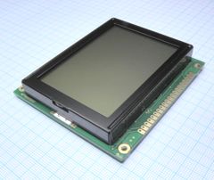ЖКИ графич, 128 x 64, STN Серый Positive/Transfl, подсв. LED Ж-Зел, VDD = 5V, 6 o`cl, -20...+70C