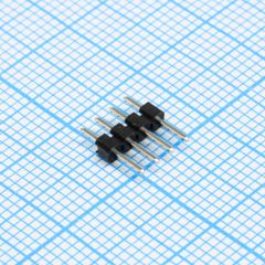 Соединитель штыревой, вилка на плату однорядная прямая 4pin(1x4), шаг 2.00мм