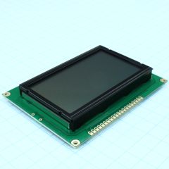 ЖКИ графич, 128 x 64, STN Серый Positive/Transfl, подсв. LED Ж-Зел, Температурная компенсация, VDD = 5V, 6 o`cl, -20...+70C