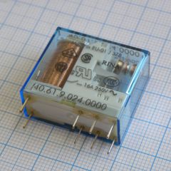 Мощное реле, 1 переключение, 16A, 24VDC, 900Оm