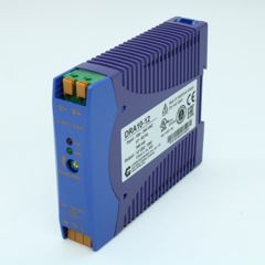 Преобразователь AC-DC на DIN-рейку  10Вт, выход 12В/0.84A, рег. вых 10.8…13.8В, вход 90…265V AC, 47…63Гц / 120...370V DC , изоляция 3000V AC, : 115х90х23мм, -20…+71°С, пружинные клеммы