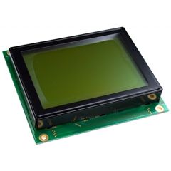 ЖКИ графич, 128 x 64, STN желт-зелен Positive/Transfl, подсв. LED Ж-Зел, VDD = 5V, 6 o`cl, -20...+70C