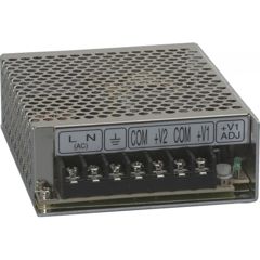 AC-DC с зарядником, 155Вт, вход 88…264В AC, 47…63Гц /124…370В DC, выход 1: 13.8В/10.5A, выход 2: 13.3В/0.5A (Зарядник), изоляция 3000В AC, в кожухе 199х110х50мм, -10…+50°С