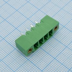 Разъемный клеммный блок на плату, 4 контакта. Серия 15EDGVM-3.81