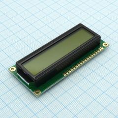 ЖКИ знакосинтезирующий 16 x 2, FSTN Позитивный/прозрачно-отражающий светодиодная подсветка 3х-цветн., размеры 80x36 мм, видимая область 66x16 мм, -20...70°C