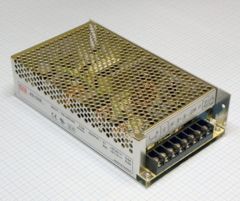 AC-DC с зарядником, 155Вт, вход 88…264В AC, 47…63Гц /124…370В DC, выход 1: 27.6В/5A, выход 2: 27.1В/0.5A (Зарядник), изоляция 3000В AC, в кожухе 199х110х50мм, -10…+50°С