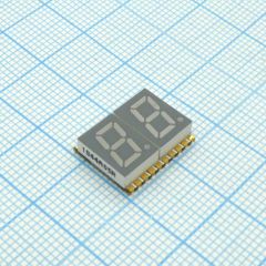 2-х разрядный сегментный индикатор smd 7,62мм/красный/635нм/8-27мкд/ОА