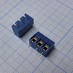Винтовой клеммный блок c рельефной обоймой, 3 контакта. Серия DG126-5.0