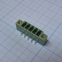 Разъемный клеммный блок на плату, 5 контактов. Серия 15EDGRM-3.81