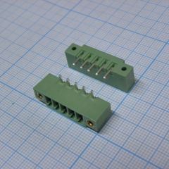 Разъемный клеммный блок на плату, 5 контактов. Серия 15EDGRM-3.5