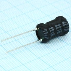 Радиальная индуктивность 220uH 2A 200mOhm DCR p=6.5mm