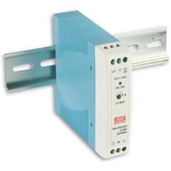 Преобразователь AC-DC на DIN-рейку  10Вт, выход 24В/0,42A, вход 85…264V AC, 47…63Гц /120…370В DC, изоляция 3000В AC, в кожухе  22,5х90х100мм, -20…+70°С