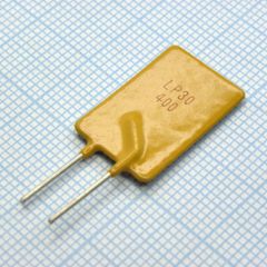Самовосстанавливающийся предохранитель PTC 4A(hold) 8A(trip) 30V 40A 2.5W 12.7s 0.01Ohm Radial 14.2 X 3 X 25.5mm