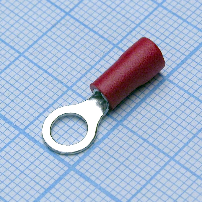 наконечник кабельный кольцевой с изоляцией d=5.3мм, сеч. пров.0.5-1.5мм2