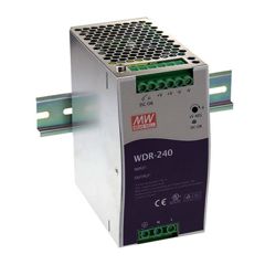 Преобразователь AC-DC на DIN-рейку  240Вт, выход 24В/0…10A, рег. вых=24…29В, вход 180…550V AC, 47…63Гц /254…780V DC, изоляция 3000В AC, в кожухе  63х125.2х113,5мм, -25…+70°С