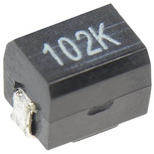 Катушка индуктивности SMD проволочная, на ферритовом сердечнике 1мГн ±10% 252кГц 30-добротность 30мА 40Ом 1812 лента на катушке