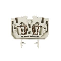 Проходная клемма, MINI, верхний подвод кабеля, 4 точки подключения, тип фиксации провода: пружинный, номинальное сечение: 2,5 мм кв., 24A, 800V, ширина: 10 мм, цвет: серый, тип монтажа: DIN15