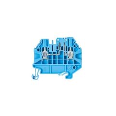 Проходная клемма, с габаритами WT 2,5 TKM, тип фиксации провода: винтовой, номинальное сечение: 2,5 мм кв., 20A, 500V, ширина: 5 мм, цвет: синий, тип монтажа: DIN35