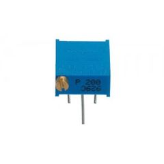Потенциометр многооборотный керметный 6.8кОм 0.5Вт ±10% 30 ±2 оборотов, (9.5 X 11.5 X 5мм)