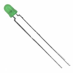 Светодиод 3мм/зеленый 565нм 2-Pin T-1 лента на катушке