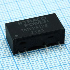 Преобразователь DC/DC на печатную плату вход 24В выход 12В 0.08A 1Вт 4-Pin SIP