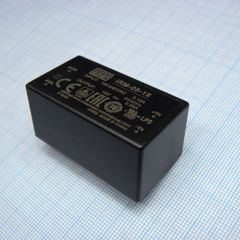 AC-DC, 4.95 Вт, вход 85...264В AC 47...440 Гц, 120...370B DC, выход 15В/0.33А, изоляция 3000В AC, в корпусе на плату 45.7х25.4х21.5мм, -30...+70°C