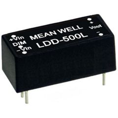 DC/DC LED понижающий, вход 6…36В, выход 2…32В/0.7А, КПД до 95%, вход On/Off/DIMM, 31.8x20.3x12.2мм, DIP, -40…71°C, пластик