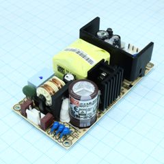 AC-DC med, 60Вт, вход 90…264V AC, 47…63Гц /127…370В DC, выход 24В/2,5A, рег. вых -5…+10%Uном, изоляция 4000V AC, открытая плата 101,8х50,8х28мм, -20…+70°С