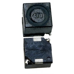 Катушка индуктивности SMD проволочная, на ферритовом сердечнике, экранированная 47мкГн ±10% 1кГц 15Q-добротность феррит 600мА 360мОм лента на катушке