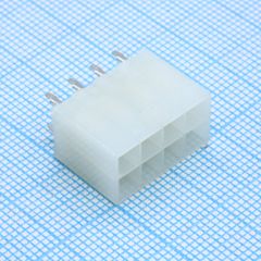 Разъем питания (с контактами) Mini-Fit, 8pin, вилка на кабель, шаг 4,2мм