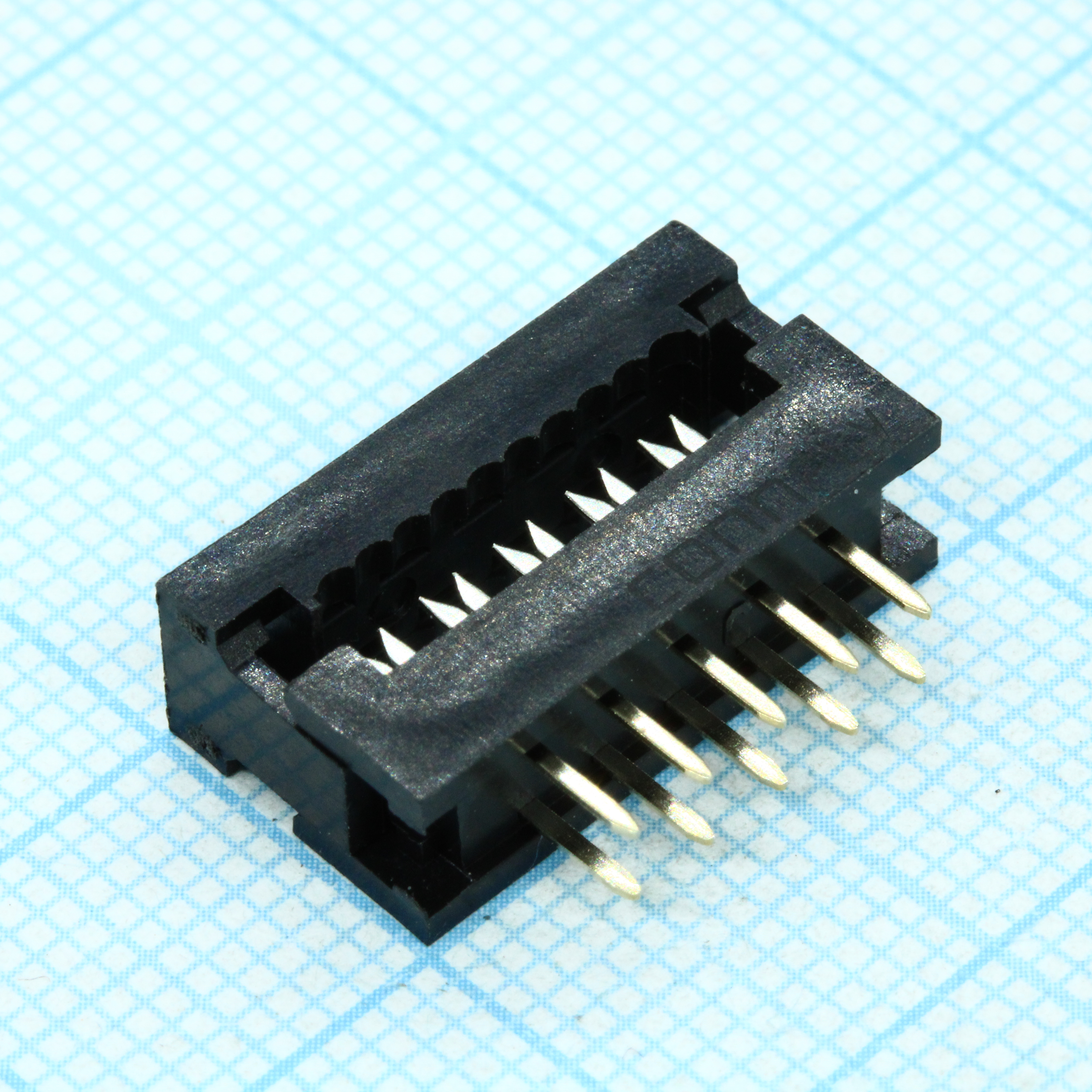 FDC разъем для шлейфа на плату 10pin(2x5), шаг 2.54мм