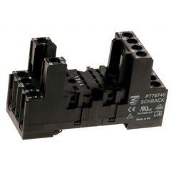 Гнездо реле, DIN-рейка, Винт, 6 А, 240 В, PT Series