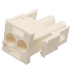 Корпус разъема Universal MATE-N-LOK, розетка 2PIN, In-Line (Nylon, UL 94V-0) без контактов, шаг 6.35 мм