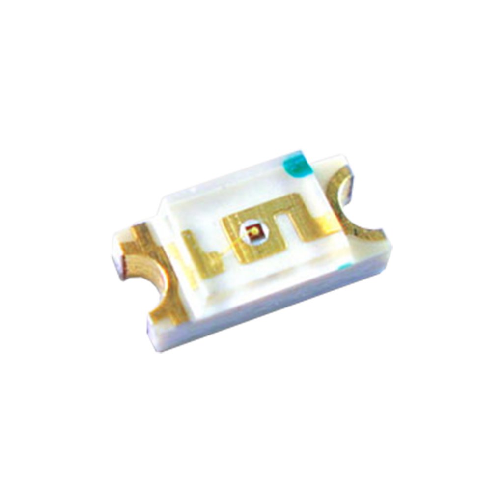 Светодиод smd 1,6х0,8мм/зеленый/525нм/360мкд/прозрачный/130°