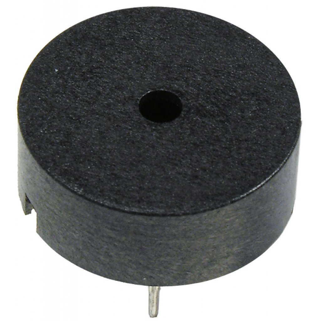 Звукоизлучатель: Пьезокерамический, с генератором,+12В, 15 мА, 95 дБ, 3.4±0.5 кГц, D=23.5х9.5 мм