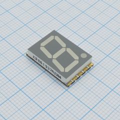 1 разрядный сегментный индикатор smd 14,22мм/зеленый/570нм/2.2-4.6мкд/ОА