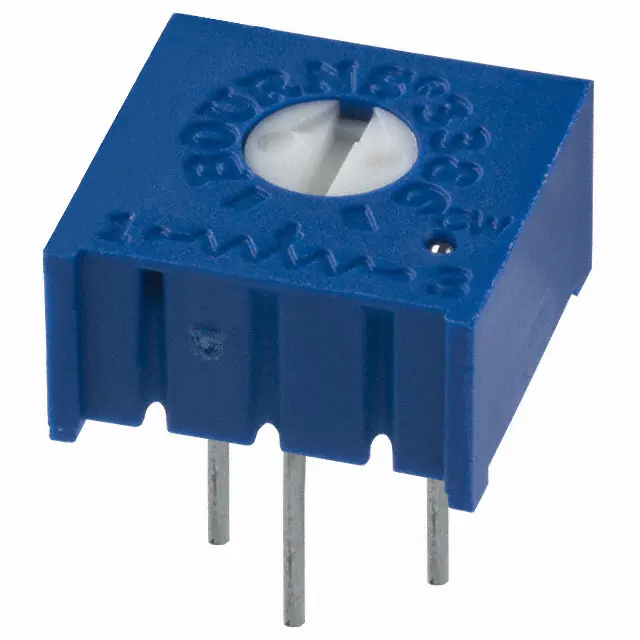 Потенциометр однооборотный керметный 10кОм 0.5Вт PC PIN