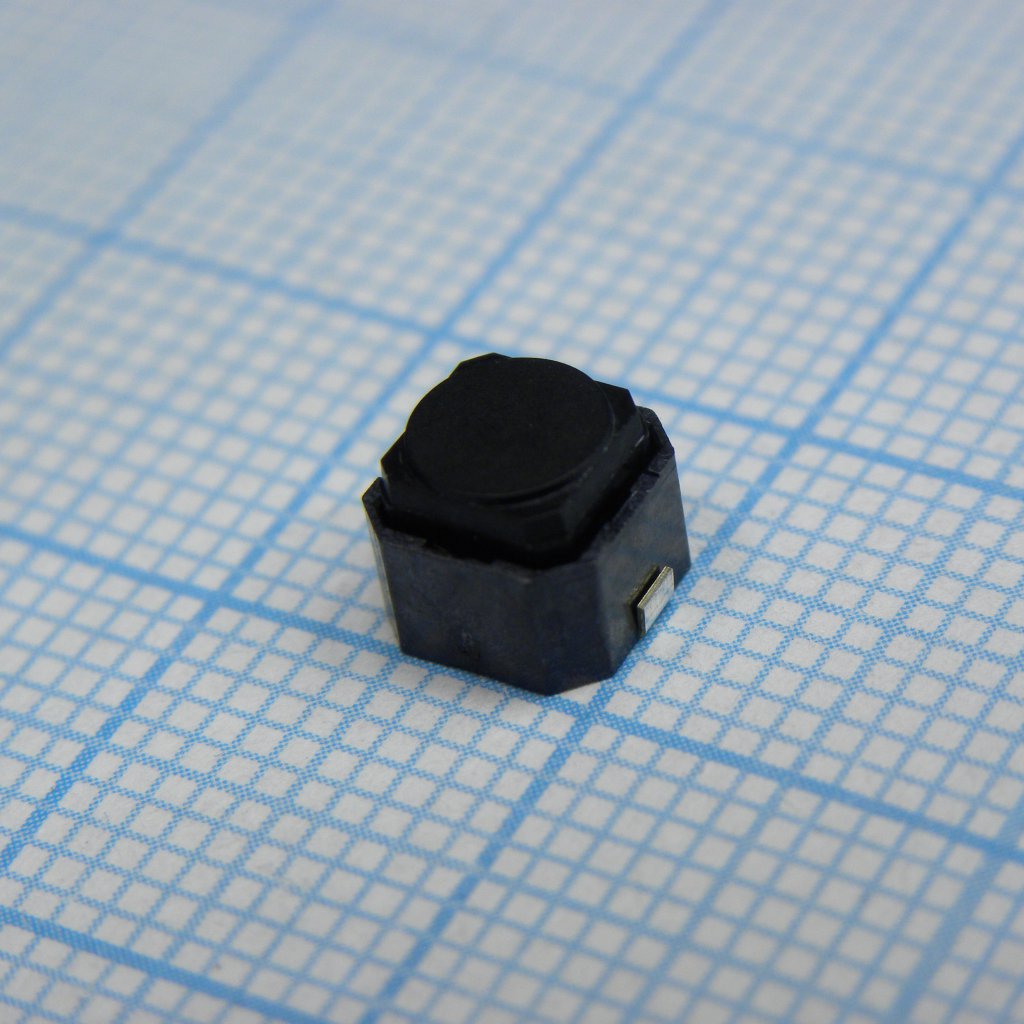 Кнопка тактильная миниатюрная SMD (6*6*5.0) 0.05А 16В, Travel 1.3mm, F=2.45N, 100000 циклов