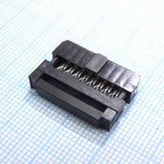 IDC разъем, розетка на плоский шлейф 16pin(2x8), шаг 2.00мм