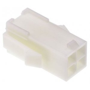 Корпус разъема, Серия Mini Universal MATE-N-LOK, розетка, 4 вывод(-ов), 4.14 мм