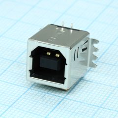 Разъем USB, Тип B, USB 2.0, розетка, 4 контакта, SMD
