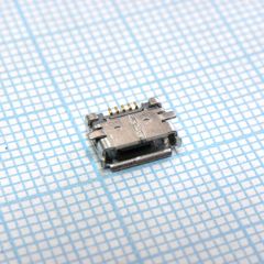 Разъем Micro USB тип AB, USB 2.0, Розетка, 5 вывод(-ов), Поверхностный Монтаж (SMD), Прямой Угол
