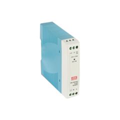 Преобразователь AC-DC на DIN-рейку  10Вт, выход 12В/0,84A, вход 85…264V AC, 47…63Гц /120…370В DC, изоляция 3000В AC, в кожухе  22,5х90х100мм, -20…+70°С