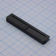 IDC разъем, розетка на плоский шлейф 40pin(2x20), шаг 2.00мм