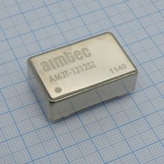 DC/DC, 15Вт, вход 9…36В, выход 15В/1А, изоляция 1600В DC, КПД 90%, максимальная емкостная нагрузка не более 400мкФ, вход On/Off, DIP24, 31.8x20.3x10.2мм, -40…85°C, металл