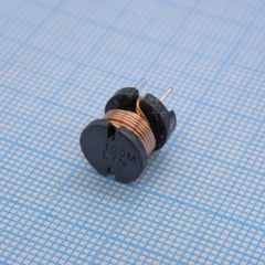 Силовая индуктивность 10uH ±20% 5.3A 0.022Om радиальная без магнитного экрана