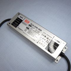 AC-DC, 240Вт, IP65, вход 100…305В AC, 47…63Гц/142…431В DC, ККМ, выход 24...48В/5А, изоляция 3750В AC, в кожухе 244х71х37.5мм, -40…+85°С (корпус), потенциометры
