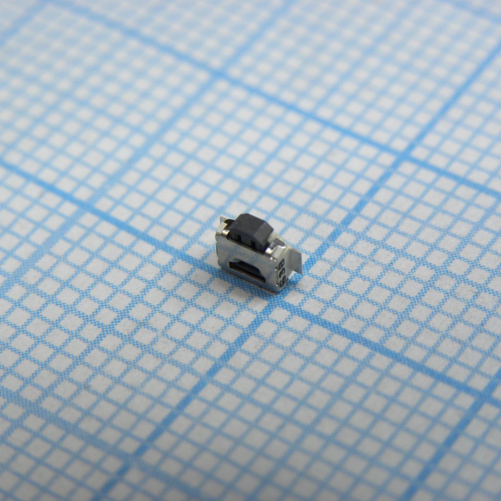 Кнопка тактильная 2.5Х3Х1.2mm 0.05А 12В 1.59N L=3.5mm 100000циклов SMD