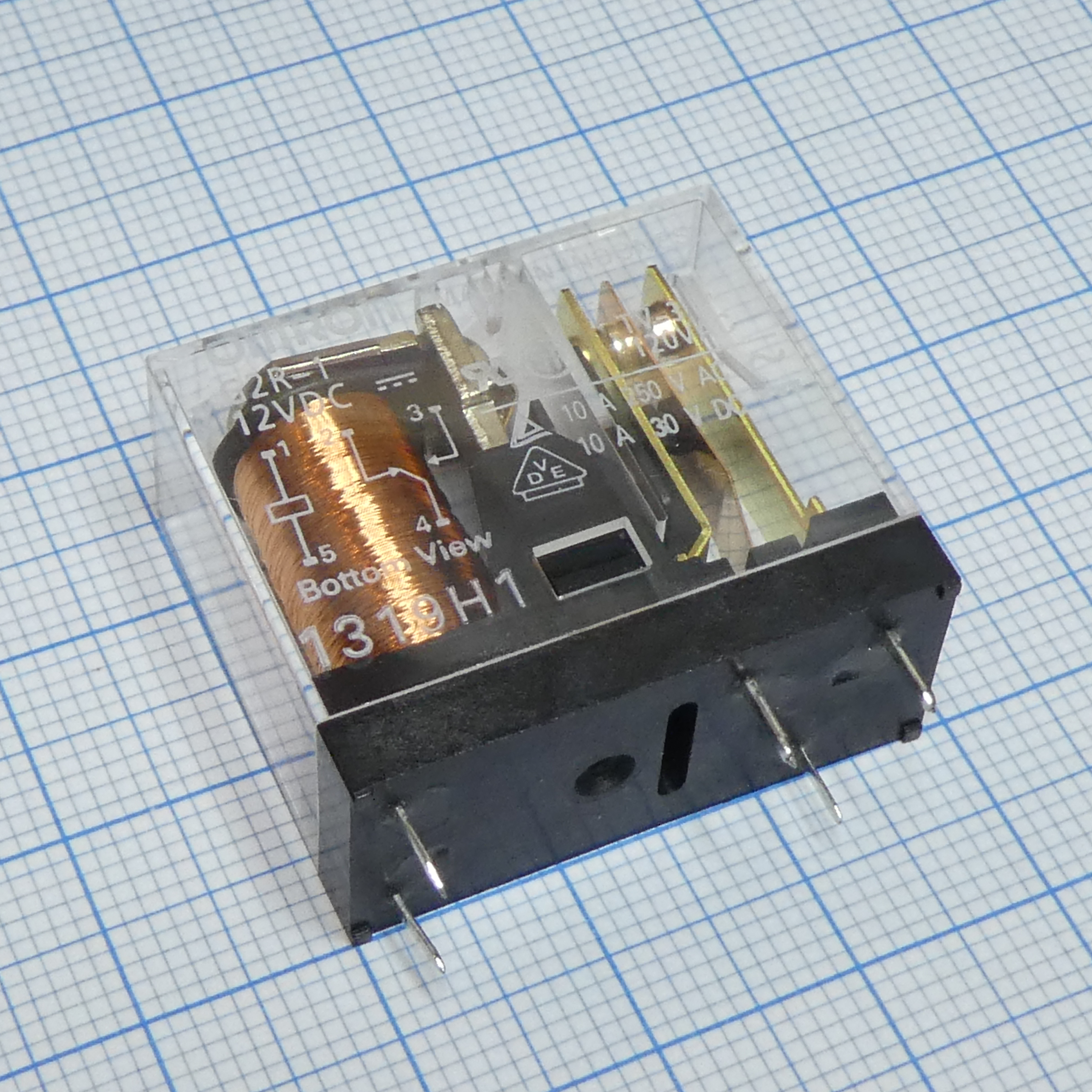 Реле 12в /10А 250V 1группа